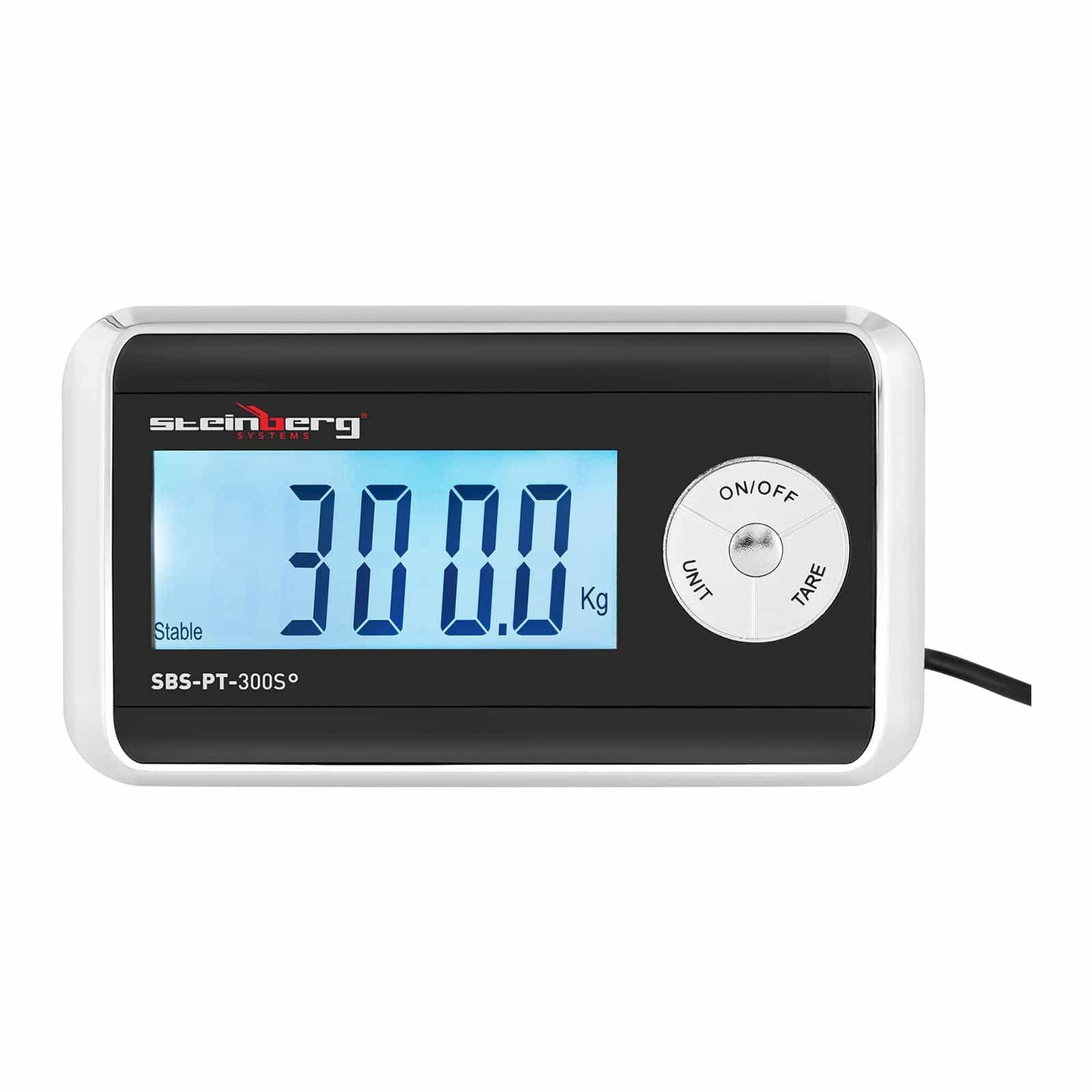 Steinberg Systems SBS-PT-300S Paketwaage 300 kg / 100 externes LCD Paketwaage digital Industriewaage Bodenwaage Versandwaage