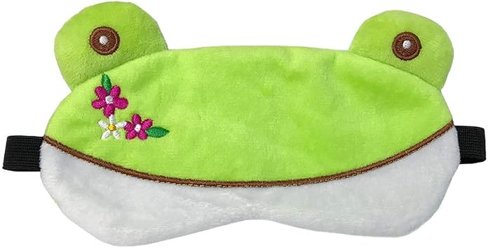 Creative Plush Cartoon Frog Eye Mask Fluff Cute Sleep Mask Eyeshade Ms. Frog