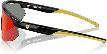 Scuderia Ferrari 0FZ6004U Sunglasses, Black/Red Gold Mirrored, 41 mm