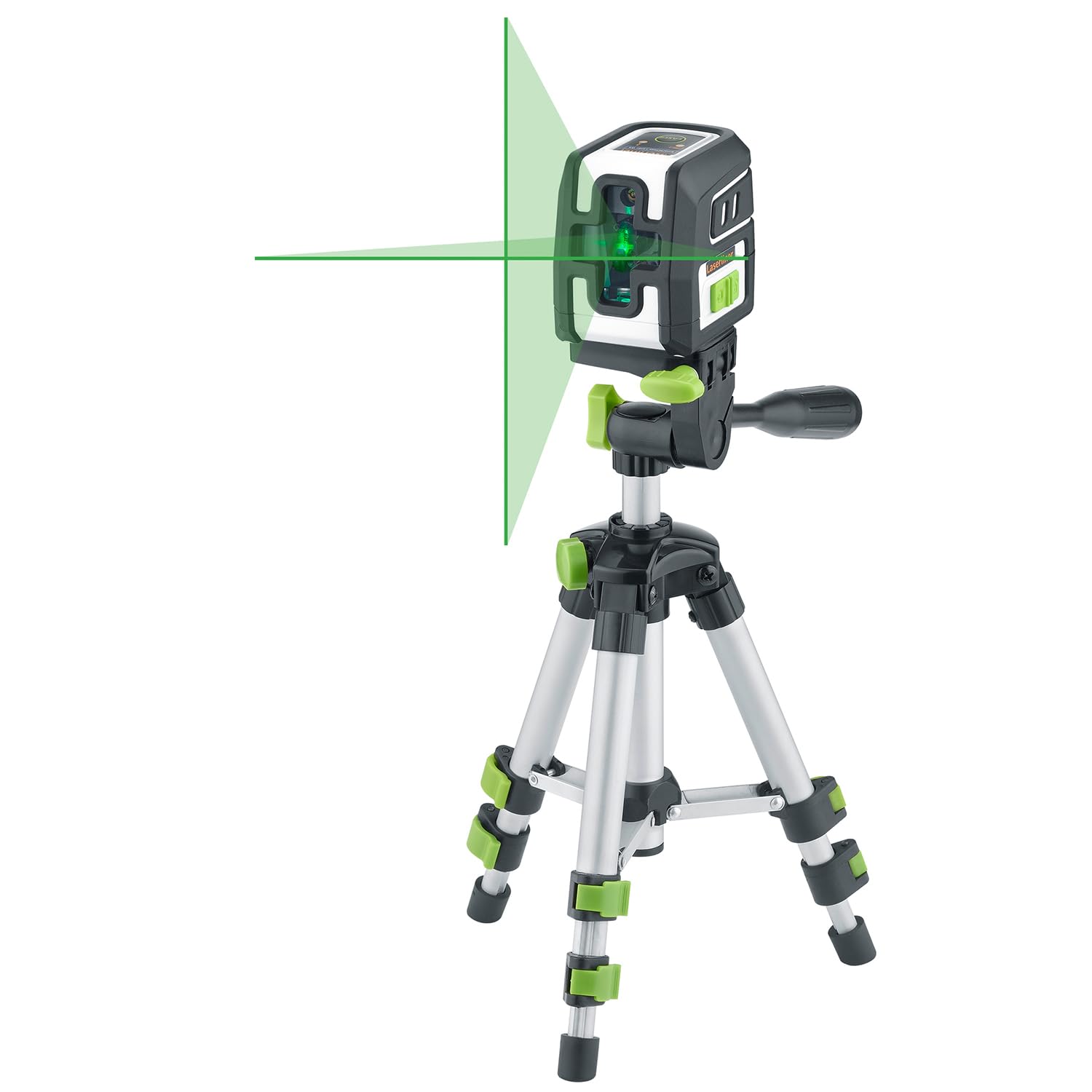 Laserliner Kit SmartCross-Laser GX Work Laser à Lignes Croisées Vert | Trépied de 45 cm, Utilisation Intérieur et Extérieur, Mode Récepteur Portable, Portée de 40 m