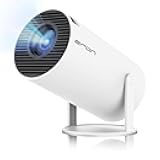 Mini Projector, HY300 PRO Portable Projector, Support 4K 1080P with Dual-Band WIFI6 5G Wireless 5.2 Bluetooth Android 13, 180° Rotatable, Auto Keystone Correction, 35