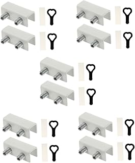 OSALADI Window Locks Security 10 Pcs Sliding Window Lock Window Child Safety Locks Lock for Refrigerator Door Baby Door Lock