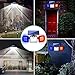Aolyty Solar Motion Sensor Lights - IP65 Waterproof Solar Strobe Wall Lights - Bright White/Red & Blue Flashing for Garden, Patio, Yard & Front Door