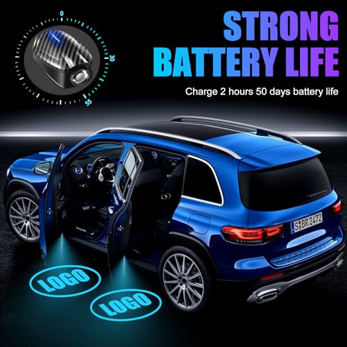 Spobody SPO135 Custom Car Door Lights Projector 2Pcs Customized Logo Car Door Lights Rechargeable Wireless Led Hd Welcome Light Shadow Ghost Lights Fit thumb #4