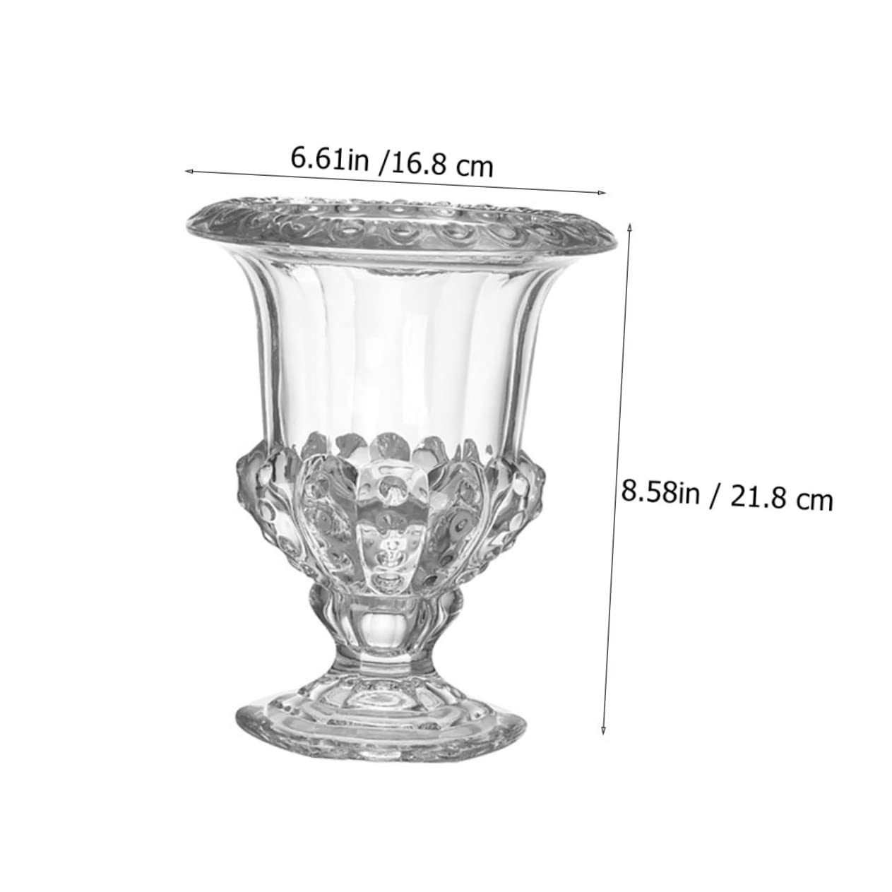 IMIKEYA Transparente Glasvase Hochzeitsvase aus Glas mit Hydroponischer Funktion für Langanhaltende Blumen Dekoration und Elegante Tischdeko bei Hochzeitsfeiern