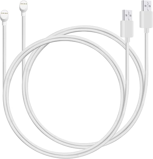 Power Cord for Google Nest Cam (Battery) Only, Weatherproof Charging Cable - 6 ft [2-Pack]