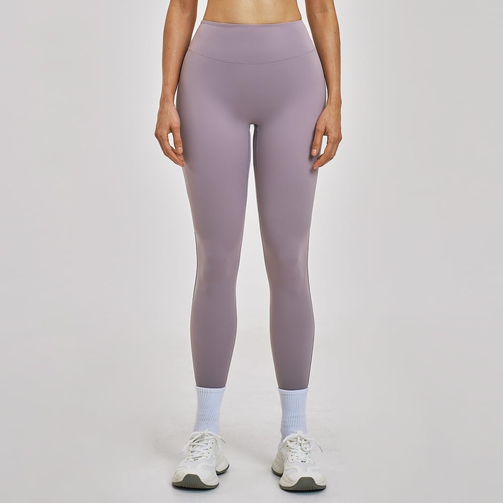 DYRBF Leggings da donna a vita alta per yoga, tinta unita, estivi, da corsa, traspiranti, ad alta elasticità, pantaloni per allenamento da donna, palestra e ciclismo