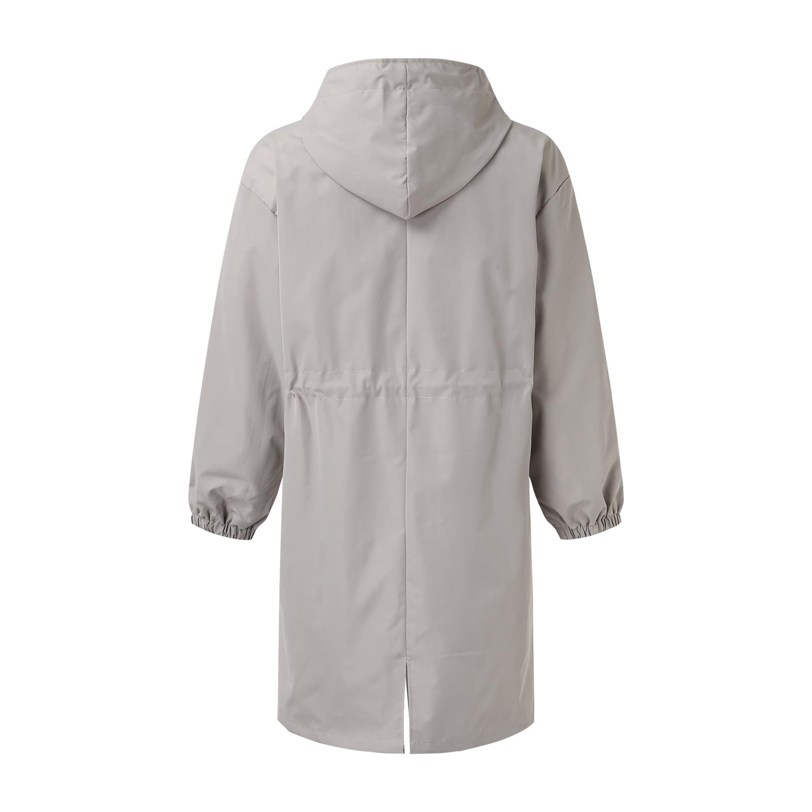 Generisch Giacca a vento con cappuccio da donna, elegante cappotto per il tempo libero con stile selvaggio, abbigliamento esterno perfetto per le giornate fredde
