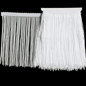 Chaojukj 15CMDLLS WHITE5M Weiße Fransenborte 5 Yards