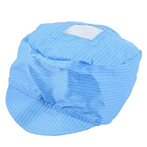 New Lon0167 Nadruk w paski Niebieski poliester Komputer PC Działająca antystatyczna czapka z daszkiem(Stripes Print Blue Polyester PC-Computer mit antistatischer Hutmütze
