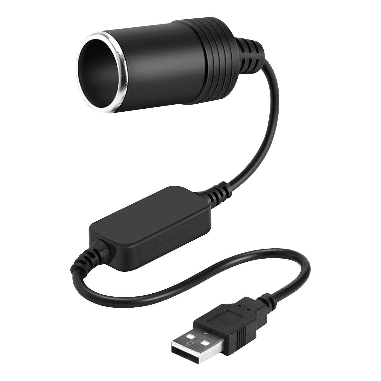 Anei Cavo convertitore da USB A maschio a presa accendisigari femmina 12 V adattatore auto per GPS Dashcam