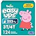 Pampers Easy Ups Pull On Disposable Potty Training Underwear for Girls, Size 5 (3T-4T), 124 Count (Packaging May Vary)
