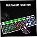 Gaming Keyboard And Mouse, Keyboard and Mouse Set USB Wired Gaming Set GTX300 And Combo Light up for Pc Computer Laptop Desktop Black