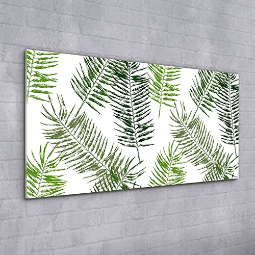 Tableau image acrylique palm abstraction leaf 100x50cm pour salon - 2