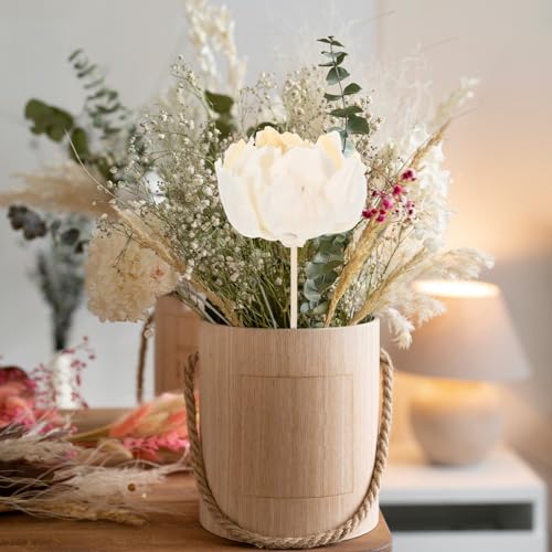 Difusor flor artificial elegante Luxshiny para hogar y oficina miniatura 2