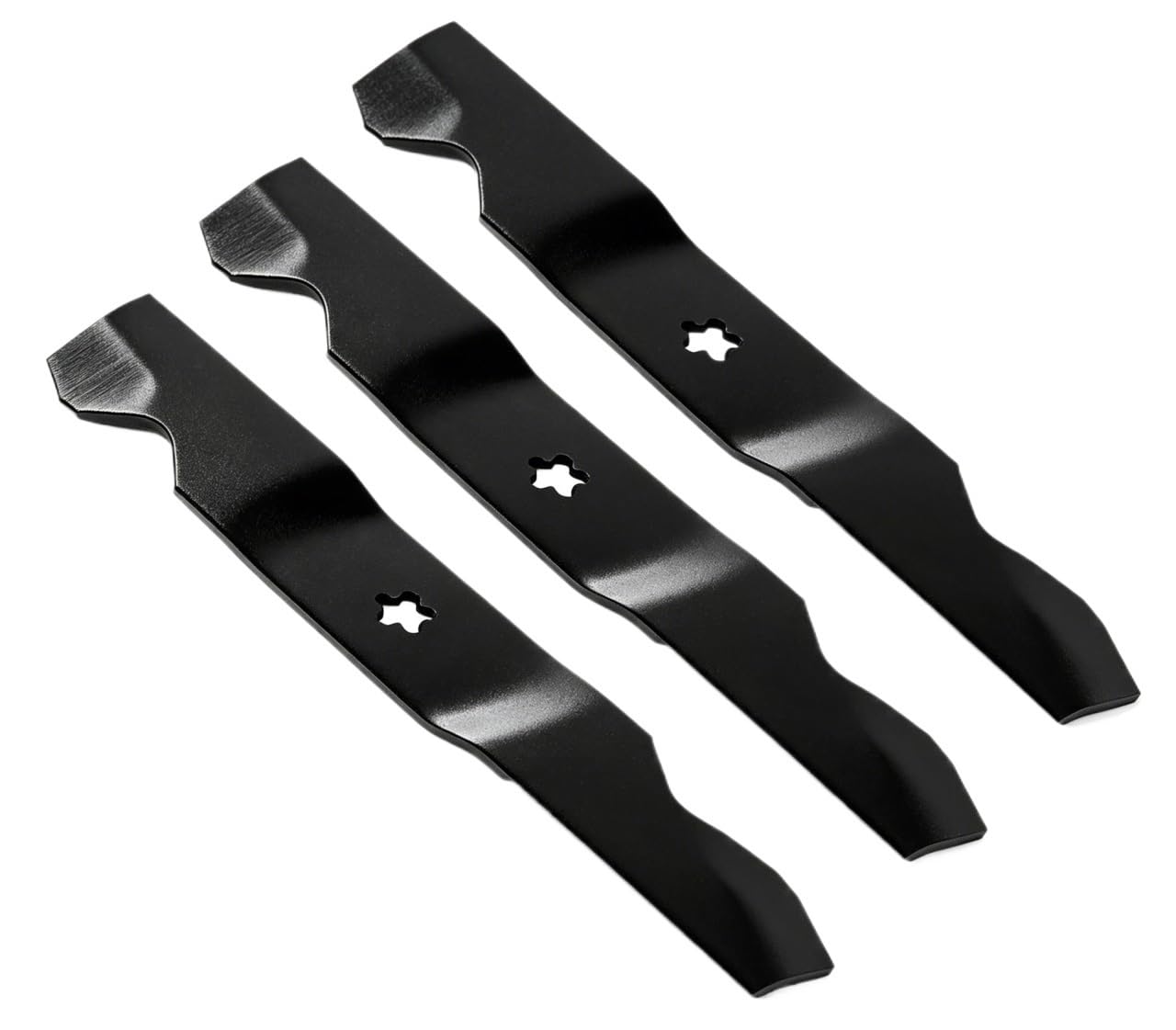 Juego De Cuchillas De Alta Elevación For Cortacésped De 3 Piezas, Compatible con Husqvarna, 532187254 532187256 539112053, Compatible con Ariens, 21546235 187254 187256 33954