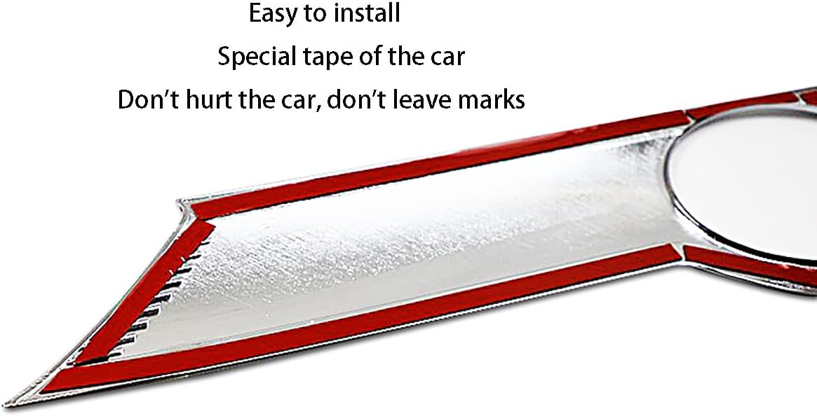 Car Accessories Tail Gate Grille Decoration Protector Guard Plate Fit for Toyota Highlander 2021 2022 2023 2024 2025 Rear Exterior Trunk Streamer Cover Trim (Glossy Chrome Style) ABS 1 PC