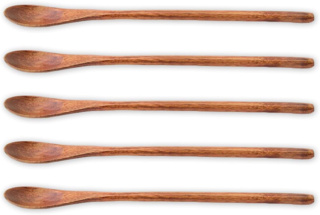 J-kitchens Wooden Lacquered Muddler Set of 5 (20.2 x 1.2 cm) Current model