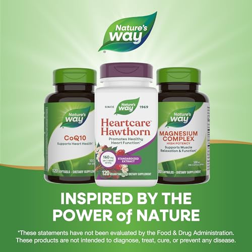 Nature's Way HeartCare Hawthorn Standardized Extract, Daily Support,120 ct - image 7