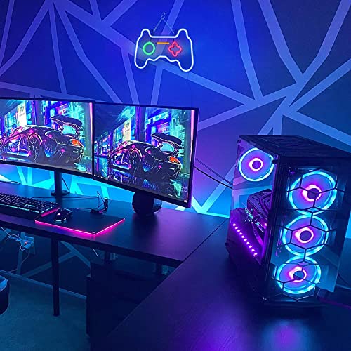 Led Dimmable Neon Signs Wall Decorations For Living Room|Bedroom Gamepad Controller Shape Lights Game Room Decor Accessories Cool Teen Boys|Girls|Kids Gamer Gifts - Image 6
