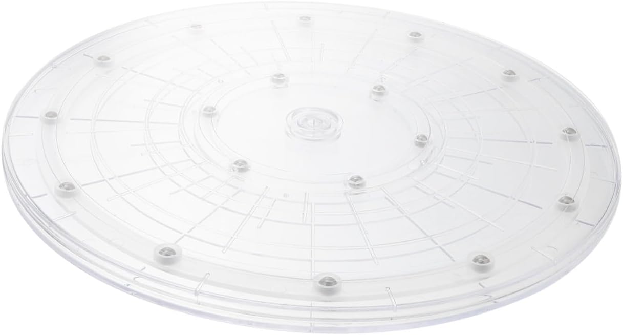 Ciieeo Crylic Turntable Smooth Rotation 30cm Round Condiment Organizer for Sharing Food