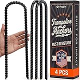 Happin® 12 Inch Trampoline Anchors, Trampoline Stakes, Ground Stakes Heavy Duty, Ground...