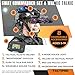Kids Toys SWAT Commander Helmet. Army Soldier Military Police Gear 8PC Set. Night Vision like Goggles, LED Lights, Walkie Talkie Tactical US Patch. Dress Up for Boys & Girls Indoor Outdoor game. Black