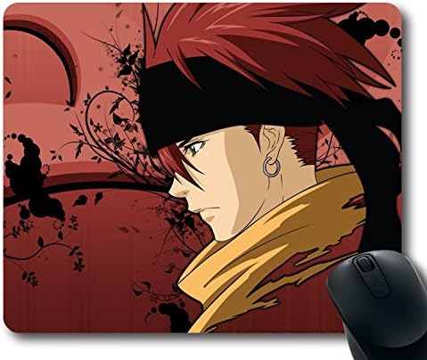 Custom Special Mouse Pad with Guy Dressing Earring Profile Non-Slip Neoprene Rubber Standard Size 9 Inch(220mm) X 7 Inch(180mm) X 1/8 Inch(3mm) Desktop Mousepad Laptop Mousepads Comfortable Computer Mouse Mat