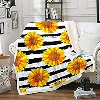 Loussiesd Coperta in pile stile bohémien, stile bohemien, per letto