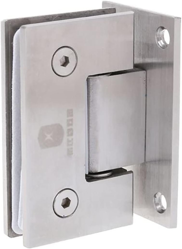 Bisagras para puerta de cristal Bisagras for puertas de 8 a 12 mm for baño, soporte sin marco for puertas de ducha, bisagras for puertas montadas en la pared, plantilla for bisagras de puertas