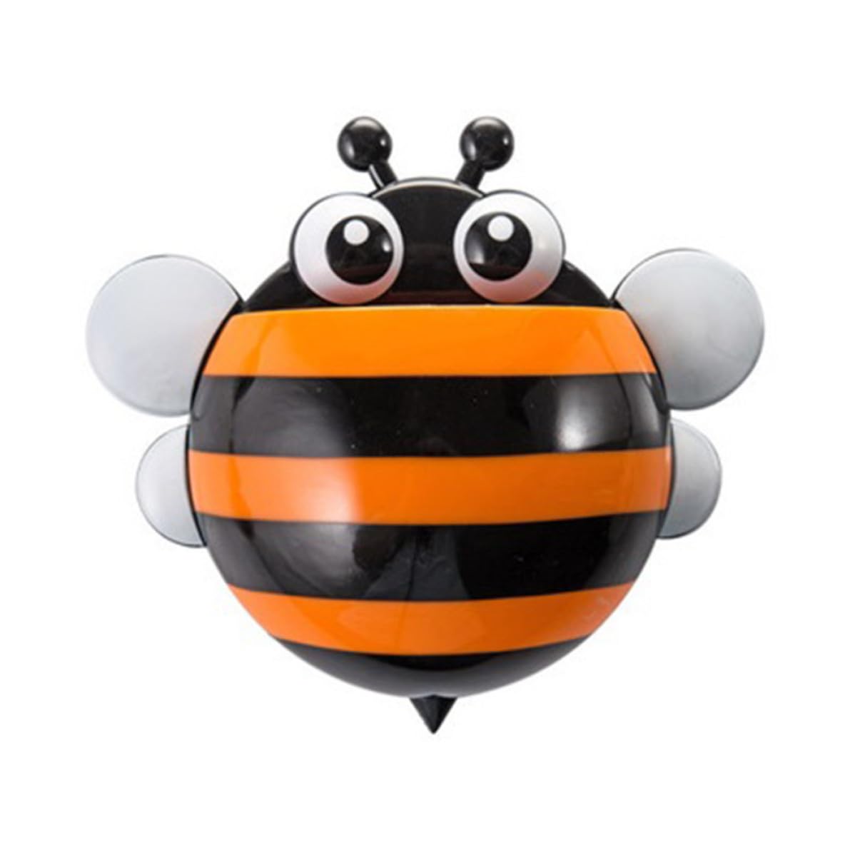 Gatuida Soporte para Cepillo de Dientes Ventosa y Diseño de Abeja para Niños, Organizador de Baño de Plástico, Paquete de 4 Piezas para Ferias y Publicidad Color Aleatorio