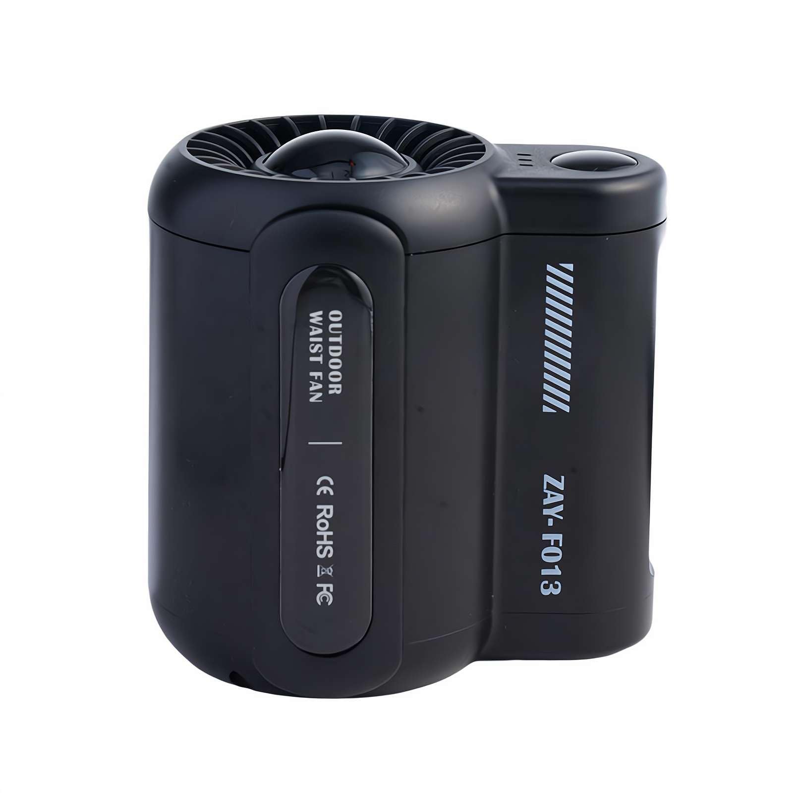 Mini ventilatore da vita, ventilatore portatile 2025, 3 velocità, forte flusso d'aria, indossabile, con clip personale, ventilatore ricaricabile con clip per cintura con porta USB per lavori