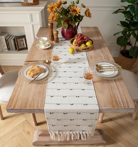Image of Premium Boho Cotton Table Runner for 4 6 Seater Dining Table |Center Table |Coffee Table|Dining Table|Eating Area|Table Decor(14*72 INCHES)| Grey DH|SZPR 036