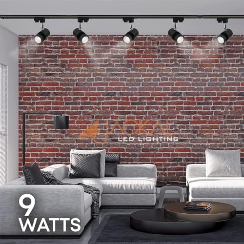 Image of JACKAL 9 Watt White LED Track Light /Spot Light /Focus Light /Picture Light (Pack of 4), Indoor Light with Rotatable Head | Perfect for Showrooms, Shops and Living Room - Trackway Included