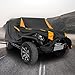 Sunwhale Car Cover for Jeep Wrangler 2 Door Waterproof Car Cover with Driver Door Zipper - All Weather Protection Outdoor Car Cover Snow Sun Rain Hail Fits 1992-2023 Jeep JK JL CJ YJ TJ
