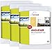 Produktbild ALCLEAR 950006_3 3-er Set Microfasertuch Star Spezialtuch für Bad und Küche, entfernt Kalkränder, 40 x 45 cm, weiß