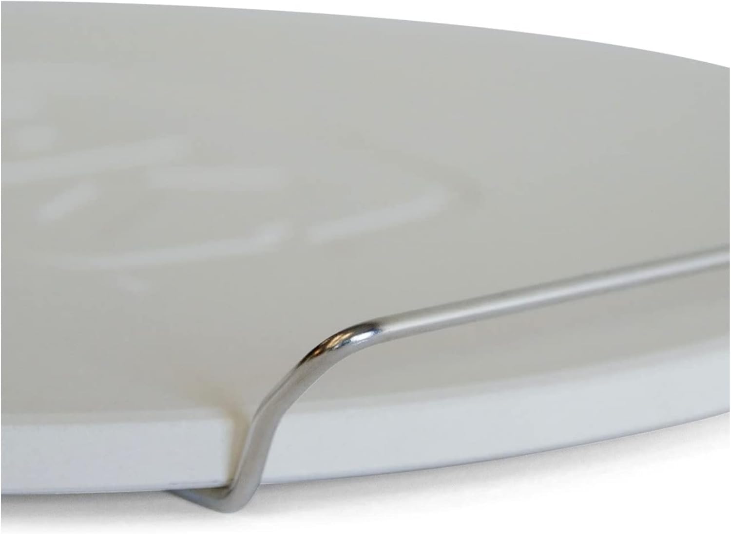 PK Grills Pizza Stone, 14-inch Round Ceramic Baking Stone for Oven, Grill, Pies, Pastry Bread, BBQ, Thermal Shock Resistant, Large, Includes Rack, PK99070 : Patio, Lawn & Garden