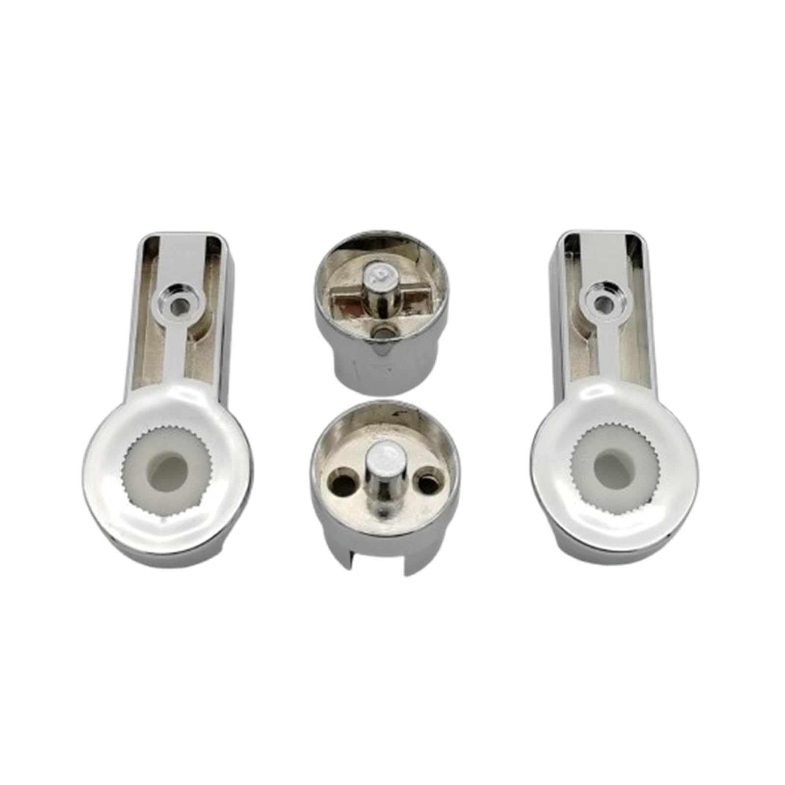 FJYXCHENXM 1 Pair Shower Screen Hinges Reliable ABS Chrome Left and Right Bathroom Door Bracket for Bathroom 6mm Glass
