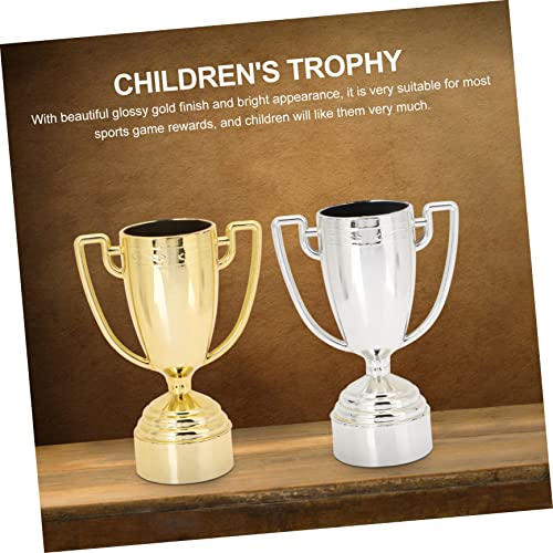 BESPORTBLE 20 Peças De Plástico Para Crianças Troféu De Futebol Troféu Miniatura Enfeite Pequenos Br