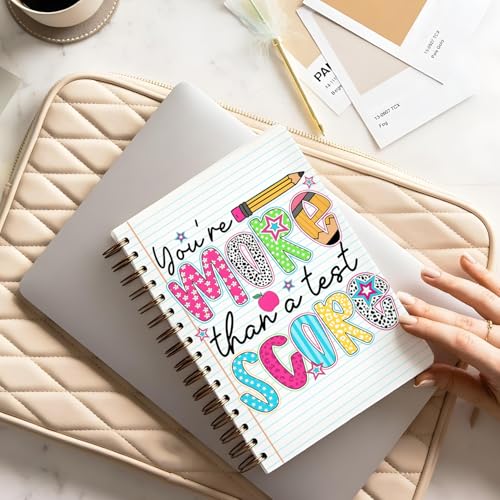 Carnet d'encouragement étudiant à spirale format A5 motif scolaire