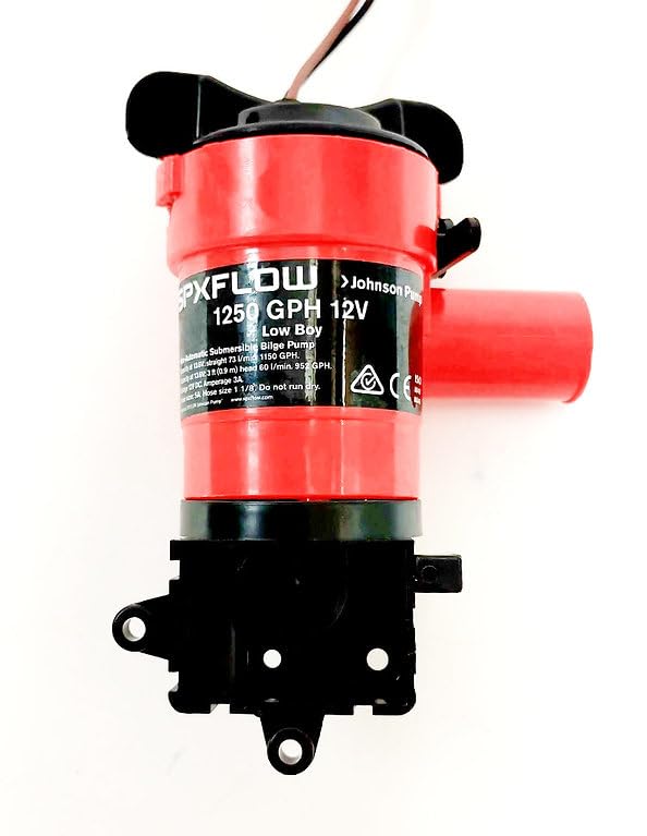 SPX FLOW Low Boy Lenzpumpe 1250 GPH 12V Johnson Pump 73 l/min Cartridge - Patronen Bilgenpumpe, Bootspumpe, Schiffspumpe, Yachtpumpe