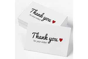 Lannso Thank You Cards Small Business, 100 PCS