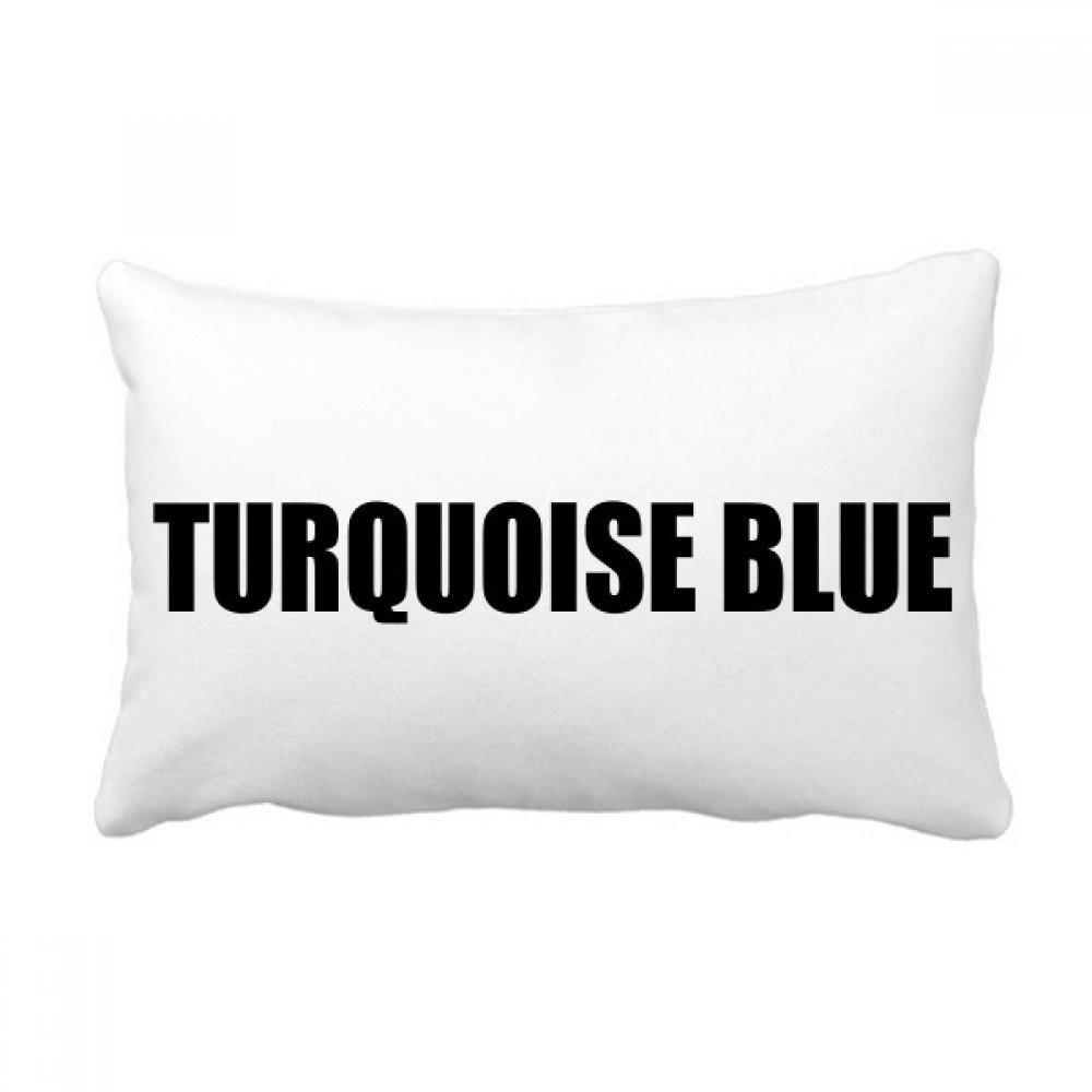 Coussin de canapé turquoise bleu noir rectangulaire déma