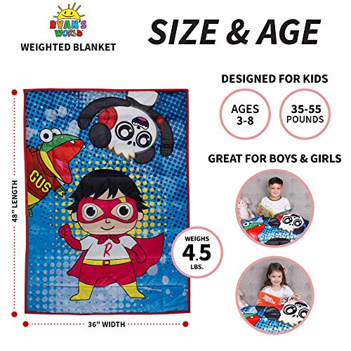 Franco Cobertor infantil de pelúcia super macio, 91,44 cm x 121,92 cm 2 kg, Ryan's World