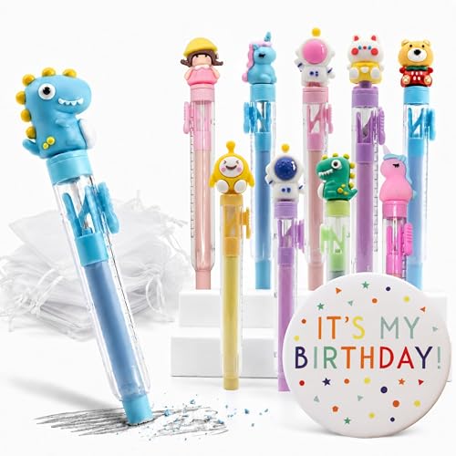 KeKo Pack 30 Gomas de Borrar Divertidas, 30 Bolsas,1 Chapa Cumpleañera, Pack Regalos Cumpleaños Niños Colegio, Detalles Cumpleaños Niños Infantil, Regalos Alumnos Primaria, Relleno Piñata Infantil