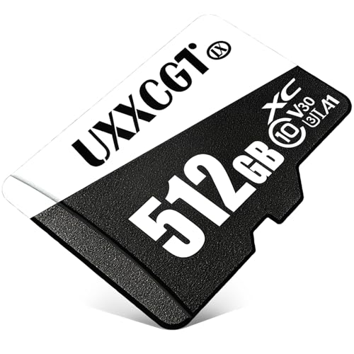 UXXCGT 512GB マイクロSDカード 高速データ転送 読み取り速度100M/S micro sdカード 512GB メモリーカード SD変換アダプター付き