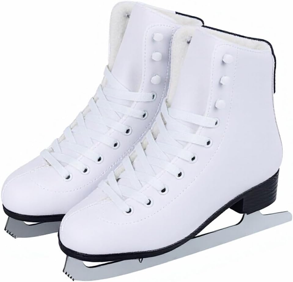 Figure Skates, Ice Skates, High Carbon Steel Blades, Multiple, Shock-Absorbing Soles, for Ice Skating & Recreational Figure Skating
