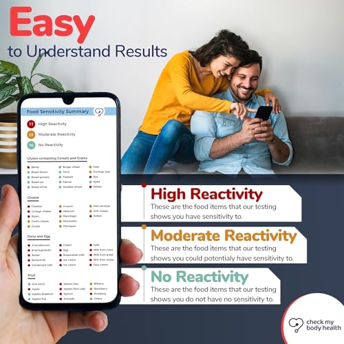 Check My Body Health Complete Food Sensitivity Test | Check for 970 Different Food Intolerance Test Kit for Adults | Easy to Use Hair Strand Food Allergy Test Kit for Adults | 2 Pack
