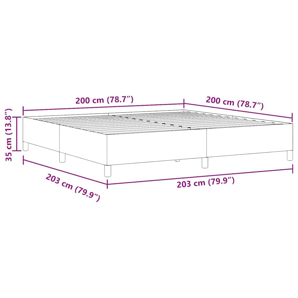 Drewniana Rama łóżka z podstawą sprężynową (200 x 200 cm) | Konstrukcja z naturalnego drewna, zagłówek nie jest wliczony w cenę, wymagany montaż, meble do sypialni do użytku w