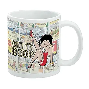 GRAPHICS & MORE Betty Boop Vintage Strip Ceramic Coffee Mug, Novelty Gift Mugs for Coffee, Tea and Hot Drinks, 11oz, White